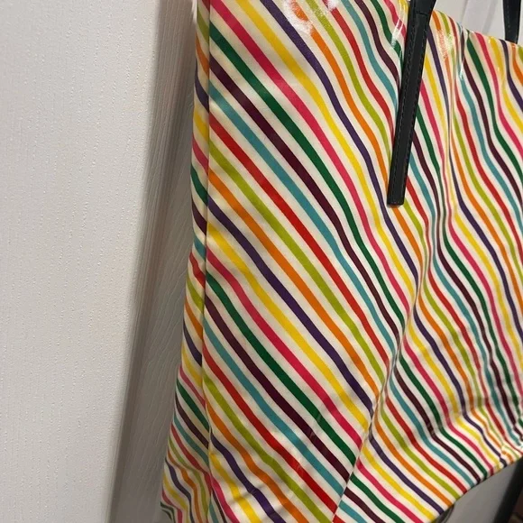 Kate Spade Multicolor Diagonal Stripe Tote - Picture 10 of 11